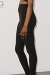 BASERANGE Fine Cotton Leggings SEOLLE Black